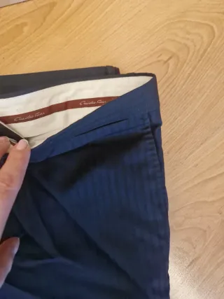 Traje Emidio Tucci Azul marino Rayas