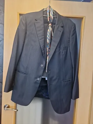 Traje Emidio Tucci Azul marino Rayas