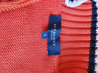 Jersey Burberry London Naranja Cremallera