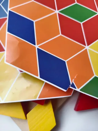 Juego mosaico madera muy divertido