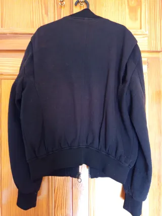 Chaqueta Bomber Hombre Zara Negra Talla L