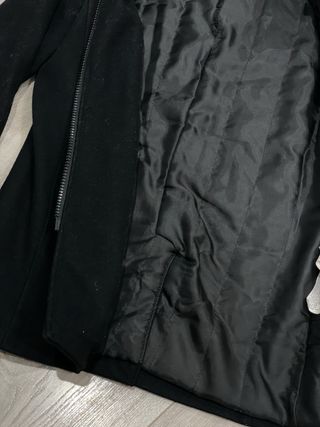 Abrigo Negro Zara Talla M
