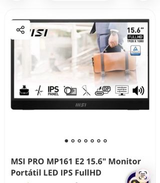 Monitor MSI MP161 Sin Abrir