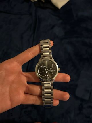 Reloj Calvin Klein Gris y Plateado