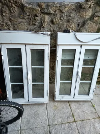 Ventana aluminio doble cristal con persiana