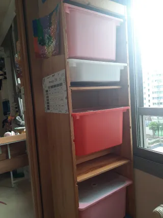 Mueble Almacenaje Juguetes Madera maciza IKEA Trof