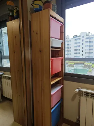 Mueble Almacenaje Juguetes Madera maciza IKEA Trof