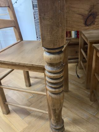 Mesa comedor y 6 sillas madera mexicana