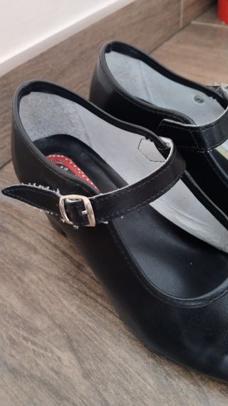 Zapatos Flamenco Tacón Talla 36 Negros