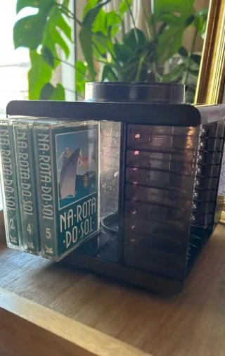 Suporte Vintage Cassetes Audio