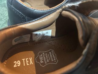 Zapatos de piel negros talla 29