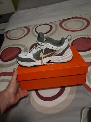 Zapatillas Nike Air grises y blancas