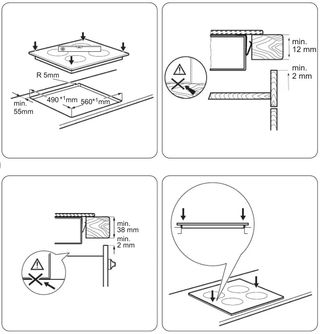 Placa de inducción Zanussi