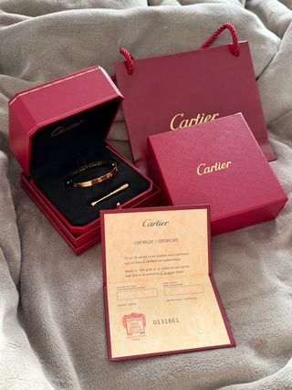 Bracciale Cartier Love Dorato