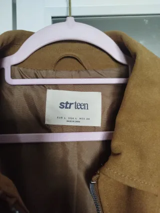 Cazadora ecopiel Stradivarius marrón