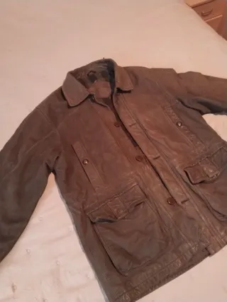 Cazadora Vintage Marrón Angel Litrico Talla 52