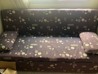 Sofá Cama Metal y Madera