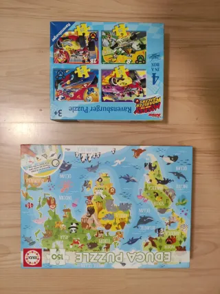 2 Puzzles Ravensburger y Educa
