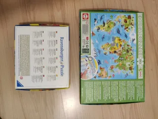 2 Puzzles Ravensburger y Educa