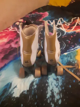 Patines Clásicos Blancos con Cordones talla 38