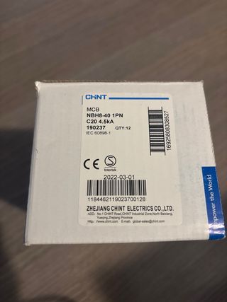 Interruptor automático CHNT NBH8-40 20A