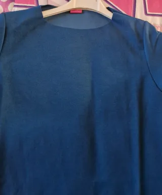 Vestito donna lungo blu taglia unica