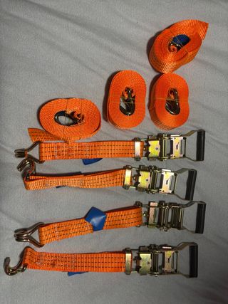 Pack 4 cinchas sujeción carraca