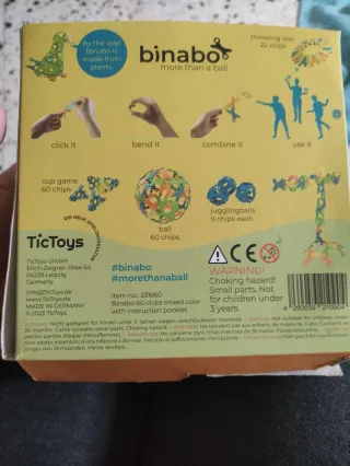 Binabo Juego de Construcción Manual 60 Chips