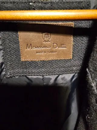 Abrigo Massimo Dutti Negro