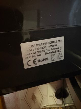 Desayunador 3 en 1: Tostadora, Cafetera y Horno