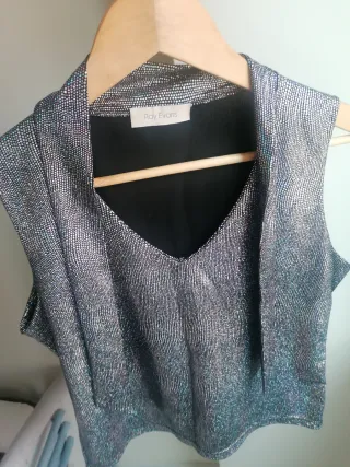 Blusa fiesta Ray Evans plateada