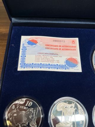 Serie Completa Oro y Plata Dalí 2004