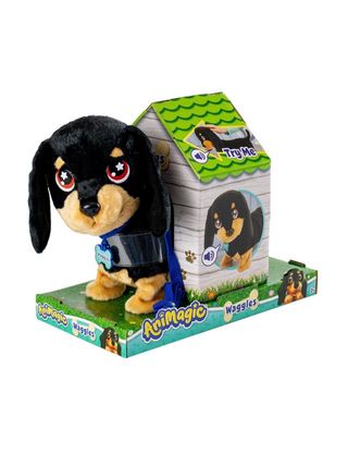 Perro interactivo Waggles sin abrir. Bizak
