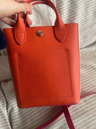 Borsetta Longchamp Pelle Arancione Rosa