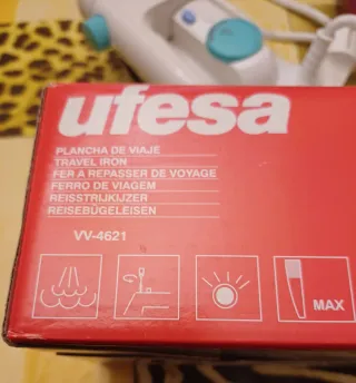 Plancha de Vapor Viaje. Ufesa