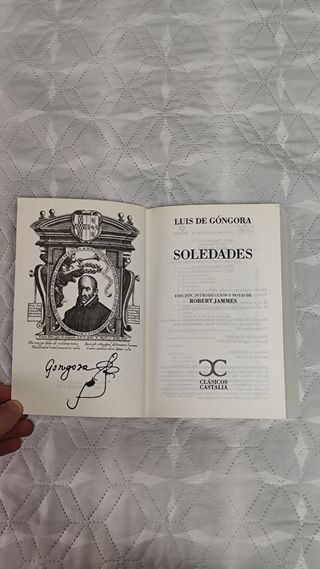 Libro "Soledades" de Luis de Góngora