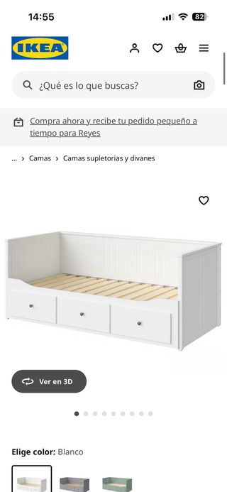 Cama Diván Ikea Blanca