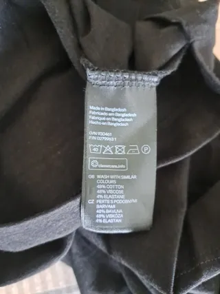 Vestido negro H&M Talla XL