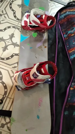 Tabla Snowboard Burton + fijaciones + Funda