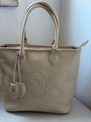 Borsa Trussardi Beige Pelle