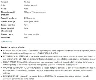 Barrera Seguridad Roba Madera