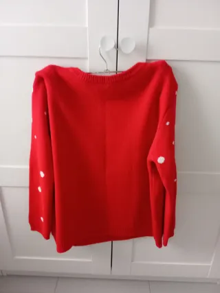 Jersey Navidad Reno Talla L/XL Rojo