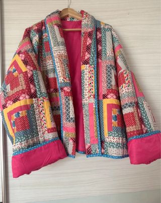 Chaqueta Patchwork Logcabin