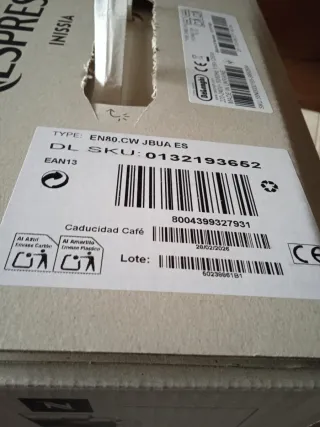 Cafetera Nespresso Inissia DeLonghi