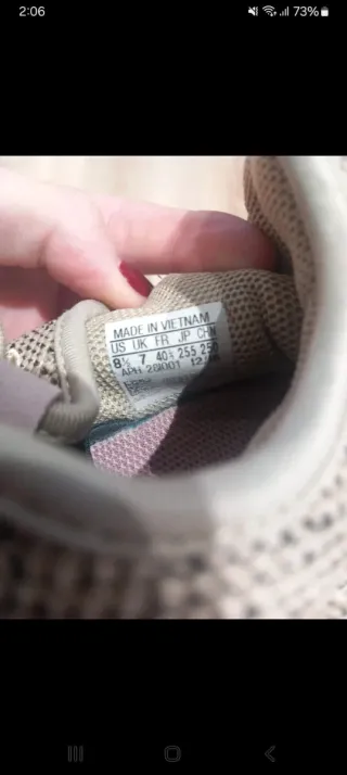 Zapatillas Adidas Beige/Gris Talla 40