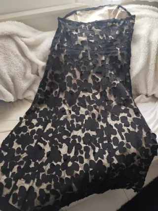 Vestido negro con chaqueta