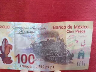 Billete 100 Pesos Mexicanos Centenario Revolución