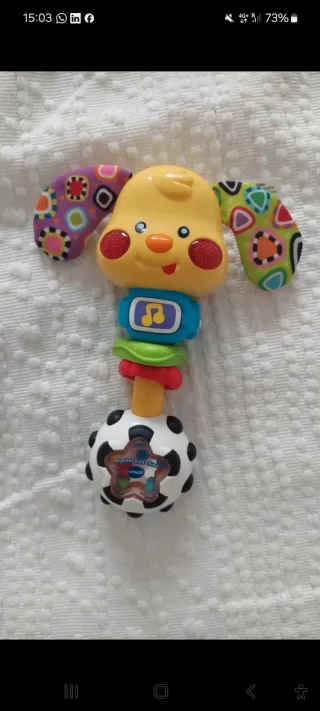 Perro sonajero musical en francés