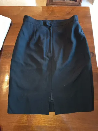 Gonna Gai Mattiolo lana nera taglia 44