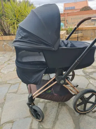 Cybex Priam Carrito Negro y Dorado